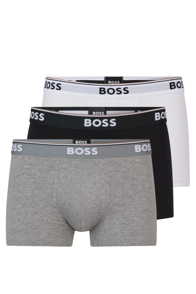 Hugo Boss 3 Pack Mens Trunk - Multicolour Cotton - Size Large